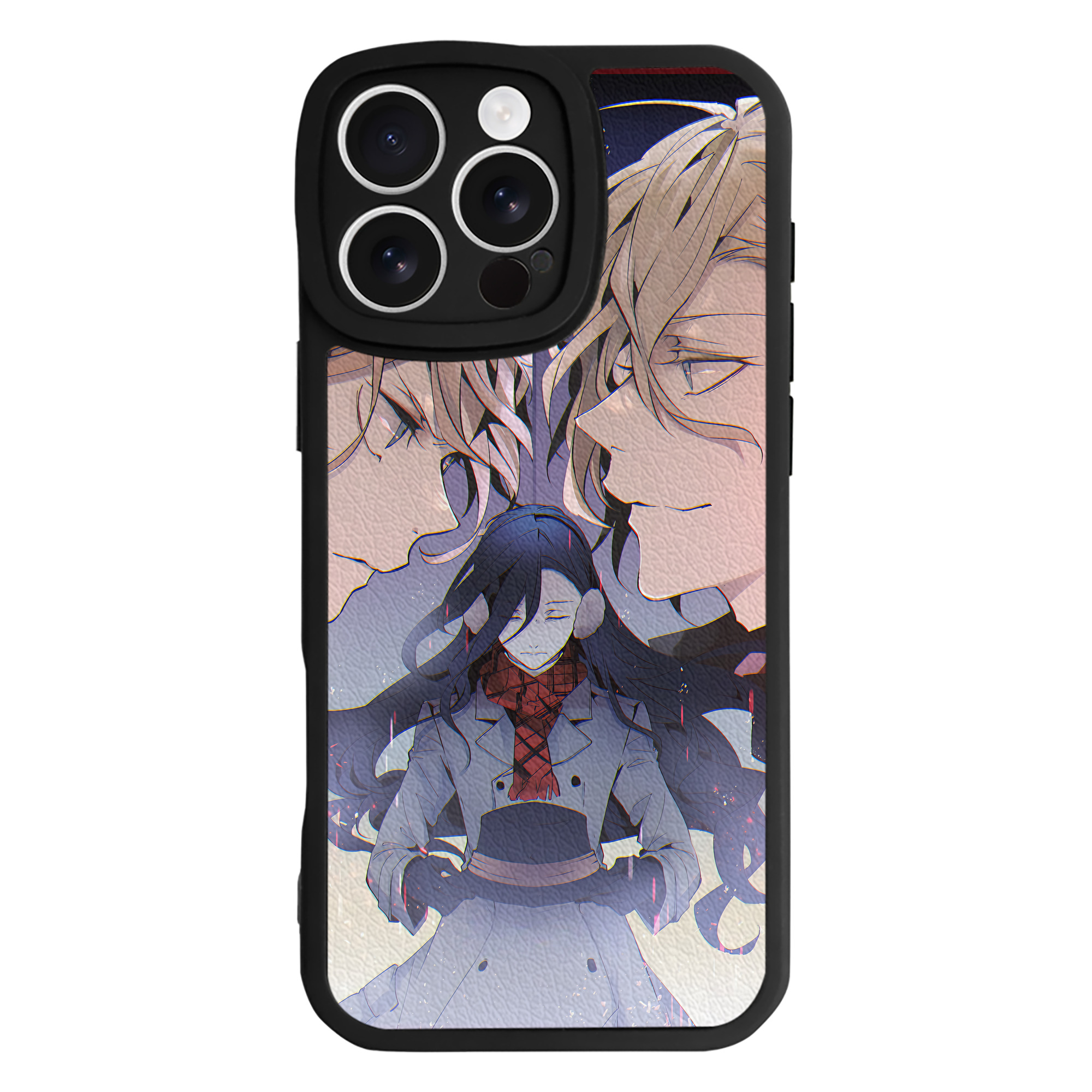 （画像用） 文豪ストレイドッグス Bungo Stray Dogs 【iPhone 16シリーズ対応】シリコンスマホケース（レザー調） 材質：シリコン